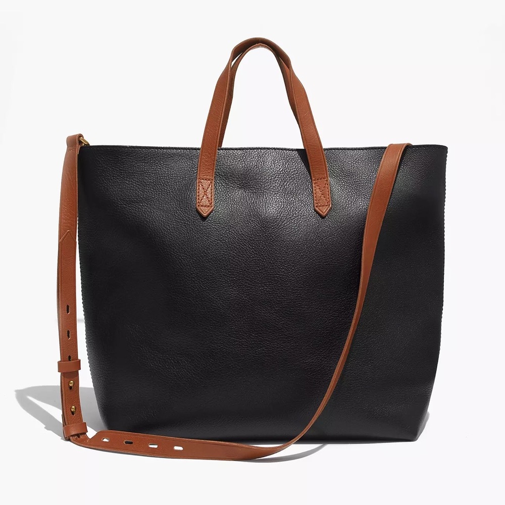 Madewell Black Zip Transport Tote